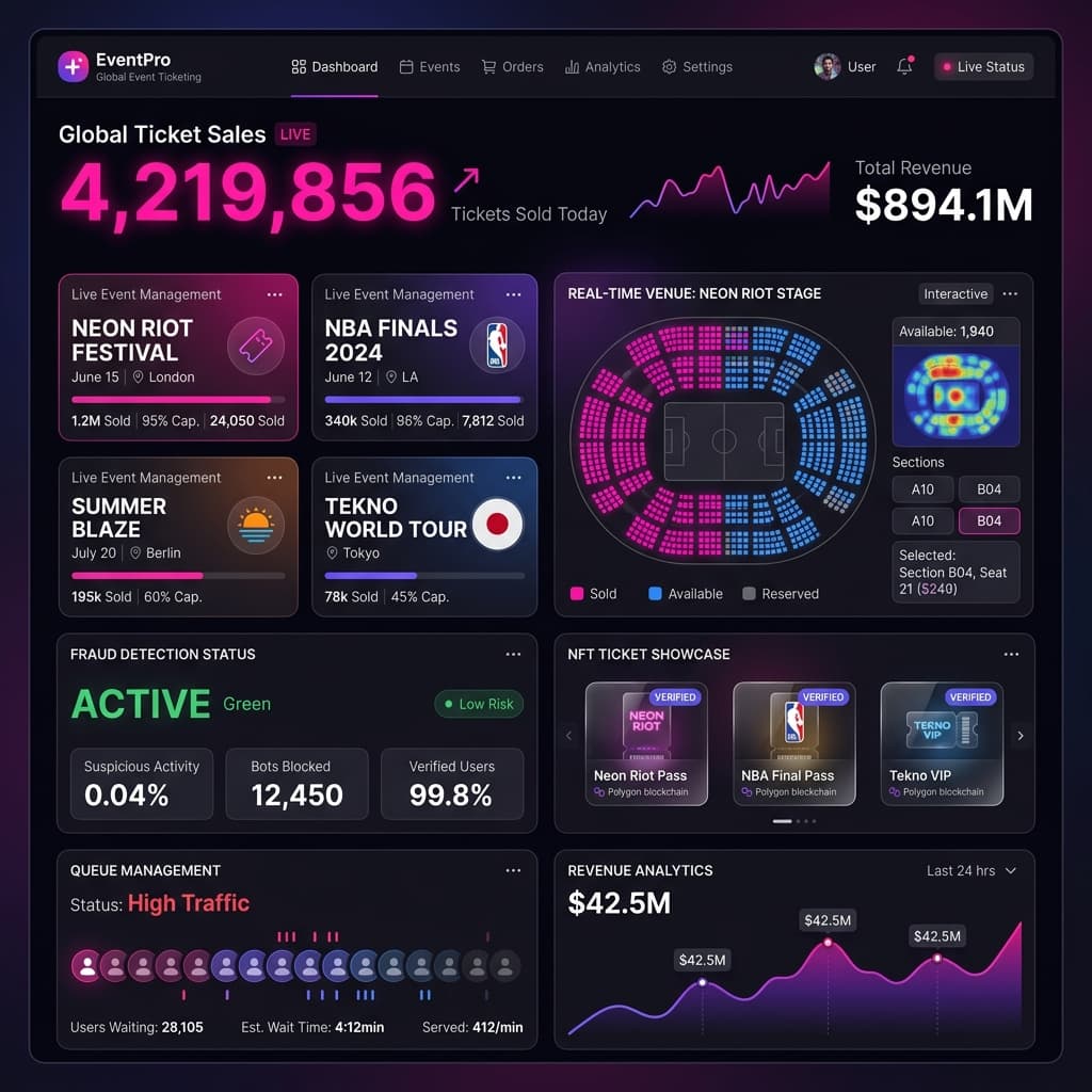 EventPro: Global Event Ticketing Platform