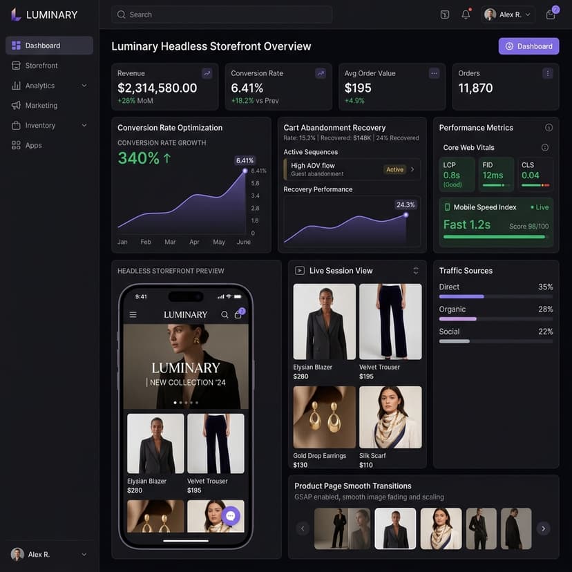 Luminary E-Commerce: 340% Mobile Conversion Increase