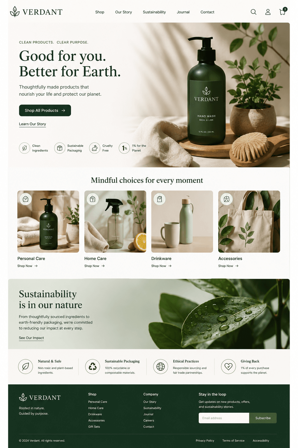 Verdant Brand Site